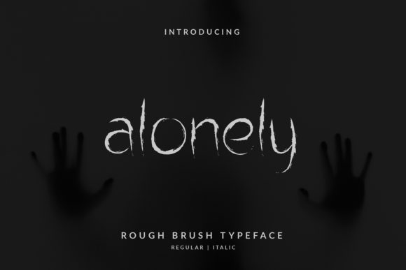 Alonely: A Display Font with Bouncy, Quirky Energy