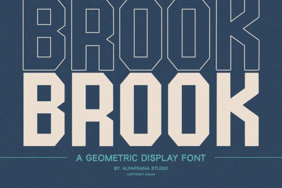 Brook: The Geometric Display Font for Modern Brands