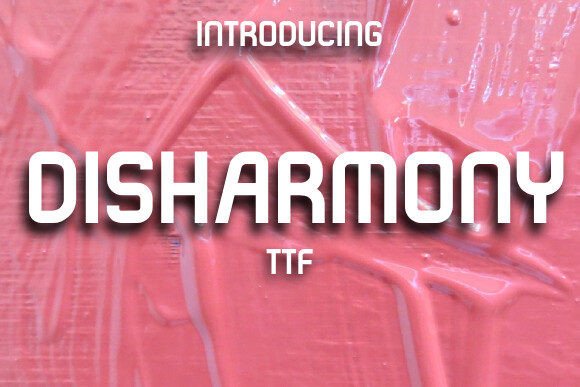 Disharmony: A Display Font That Finds Harmony in Creative Chaos