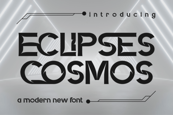 Eclipses Cosmos: A Font for Modern, High-Tech Branding