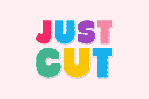 Just Cut: A Paper-Craft Font for Bold, Creative Voices