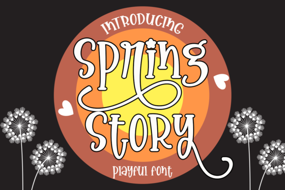 Spring Story: A Playful Font for Whimsical Designs