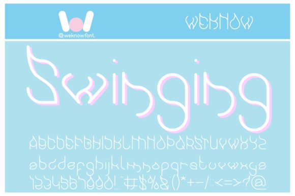 Swinging Font: A Whimsical Typeface for Bold Visuals